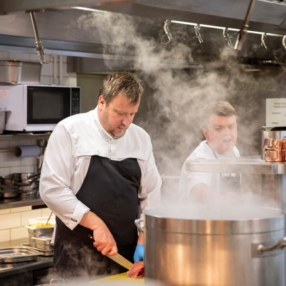 Chef at work in the kitchen